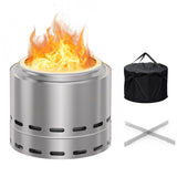 15" Smokeless Fire Pit, Portable Outdoor Firepit, Wood places, Low Smoke Bonfire for T3210P283241