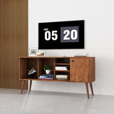 TV Stand Use in Living Room Furniture with 1 storage and 3 shelves Cabinet W331P247811