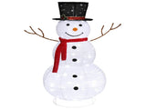 60*60*120cm 30.00V 3.60W Snowman Snow Fleece Garden Snowman Decoration White 51568129