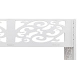 Wood-plastic Board Four Tiers Carved Shoe Rack White B 31111273