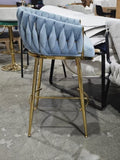 26'' Counter height bar stools Set of 2 kitchen island counter bar stool with hand- wave back, W2215P252784