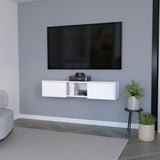 White 2-Door Floating TV Stand B062P175187