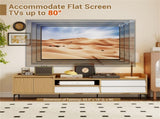 71" Entertainment Center with Drawers & Cabinet, Cable Management TV Console for Living Room 15236372