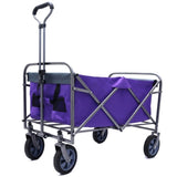 ZNTS Outdoor Garden Multipurpose Micro Collapsible Beach Trolley Cart Camping Folding Wagon W321P206628