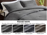 3PCS Full/Queen Twill Washed Comforter Set B035P341109