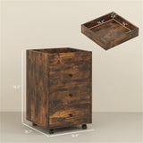 Bathroom Storage Cabinet-Brown 37124254
