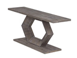 U_Style Modern Entryway Table with Innovative Hollow Hexagon Leg Structure and Premium Fir Veneer N711P241272A