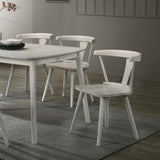 2-Piece Rustic Dining Side Chair Set, Solid Wood Frame, Farmhouse Modern Design, Easy Assembly W2537P214545