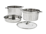 4-Piece Stainless Steel 8 qt Cooker Multipot Set 37808822