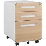 ZNTS 3 Drawer Mobile File Cabinet Under Desk Office,Simple Style Versatile Storage Cabinet for W1247P145906