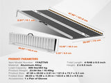 Portable Wheelchair Ramp, 4 ft 800 lbs Capacity, Non-Slip Aluminum Folding Threshold Ramp, Foldable T3342P363000