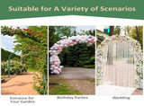 7Ft Decorative Metal Garden Arch Arbor Trellis for Vines, Bridal Party & Wedding Use 88520002