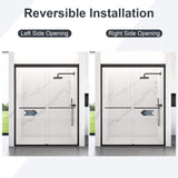 56"-60"W*72" H Semi-Frameless Double Sliding Shower Door, Bypass Shower Door, 1/4" Thick SGCC W2813P296494