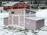 Large Wooden Chicken Coop Outdoor Hen House Poultry Cage for Outdoor with 2 Sides Nesting Boxes W2326P486267