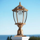 Retro gold Solar Column Headlights With Dimmable LED 1 pack W1340133339