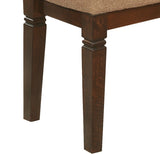 Transitional Style Dining Furniture 1pc Bench Wooden Frame Espresso Finish Fabric Upholstered Seat B011131719