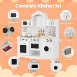 ZNTS Kitchen Toy Wooden Kids Kitchen with Washing Machine 86713732