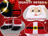 6FT Lighted Santa Christmas Yard Decorations, Pre-lit Pull Up Santa Waving Hand with 180 LED Warm 40320224