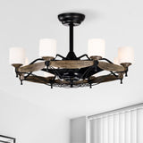 Dia 33 inch Chandelier Ceiling Fan for Bedroom Dining Room Living Room Kitchen Farmhouse Entry,Matte W1592P153047