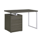 3-drawer Office Desk in Weathered Grey Finish B016P163568