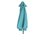 9ft Patio Umbrella, Outdoor Market Umbrella with Push Button Tilt, Crank Handle, 6 Sturdy Iron Ribs, 63147882