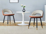 360 &deg rotatable bar.Modern Brown and Light Gray Spliced Color PU comfortable upholstered bar W1151P268923