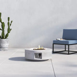 11" H x 30" W Fiber Reinforced Concrete Propane/Natural Gas Outdoor Fire Pit Table with Lid B120141817