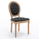 French Style Solid Wood Frame Antique Painting,Hand-pulled buckle decoration PU artificial leather W1143137916
