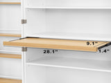 Kitchen Pantry Cabinet White Storage Cabinet Food Pantry with Doors and Adjustable Shelves W409P262446