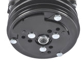 12V Air Condition Compressor w/Clutch Replacement for Sanden 508 2-Groove V-Belt Pulley HC5001C 74540464