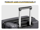 Non-TSA customs lock 3-in-1 PP trolley case, 20in, 24in, 28in, PP, dark gray 34460953