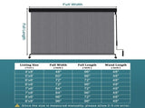 6'X8' Light Grey HDPE covered roller shutter 68201804