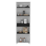Herrin Storage Cabinet Kitchen Pantry With Four Doors and and Five Interior Shelves B200P173176