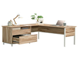 L-Shaped Desk, Brown finish B356P402770
