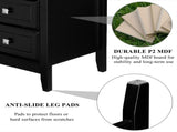 () 3-Drawer Nightstand with Square Handles Painted MDF Drawer Dresser 36491469