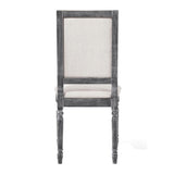 Cream and Weathered Grey Open Back Side Chairs B062P182707