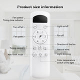 52 Inch Flush Mount Solid Wood Ceiling Fan With 6 Speed Remote Control Reversible DC Motor For Home W882P294267