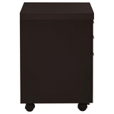 ZNTS Cappuccino 3-Drawer File Cabinet B062P153729