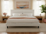 Simple Modern White Plush Soft Bed Comfortable Backrest Bedroom Bed,Queen N769P292572K