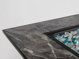 30inch Outdoor Fire Table Propane Gas Fire Pit Table with Lid Gas Fire Pit Table with Glass Rocks 07880043