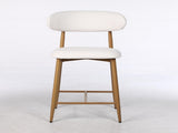 Counter Height Bar Stools Set of 2, Upholstered Counter Stools Modern Barstools with Metal Legs for 92612452