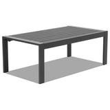 Love seat sofa Coffee table Grey frame dark grey cushion Aluminium frame sofa 21669719