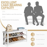 3-Tier Seamless Top Bamboo Shoe Rack 04175143