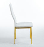 chair set of 4,GOLDEN COLOR LEG,WHITE SEAT W234P241305