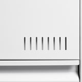 Filing Cabinet Lateral File Cabinet 2 Drawer, White Filing with Lock, Locking Metal File W1247P160451