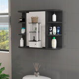 Valdez Medicine Cabinet With Six Shelves, Mirror Cabinet B128P148817