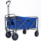 ZNTS Outdoor Garden Multipurpose Micro Collapsible Beach Trolley Cart Camping Folding Wagon W321P206511