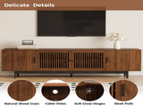 78" TV Stand for TVs Up to 85", TV Console for Living Room, Media Console with Soft-Closing Hinges, N710P510677P