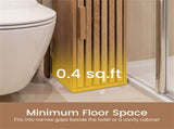 8" Slim Narrow Toilet Paper Cabinet with Adjustable Shelf, Slim Bathroom Storage Cabinet for Small 67874052