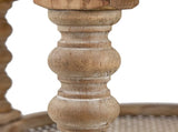 D23.5 x 25" Round 3-Tiered Side Tabel, Natural End Tabel for Lving Room Bedroom Entryway, Brown W2078141934